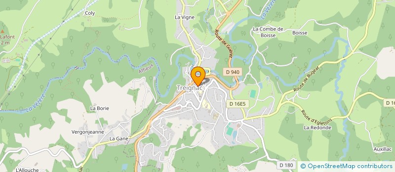 localisation de l'entreprise SIFAP & CO  TREIGNAC