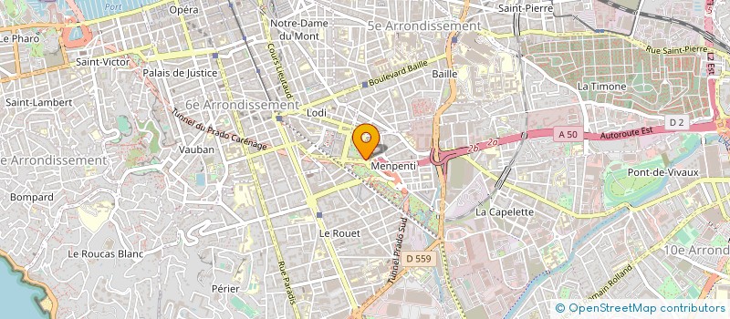 localisation de l'entreprise SIFFREIN BLANC ASSURANCES à MARSEILLE