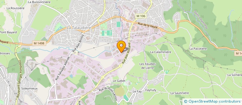 localisation de l'entreprise SIFLOOR à LA TALAUDIERE