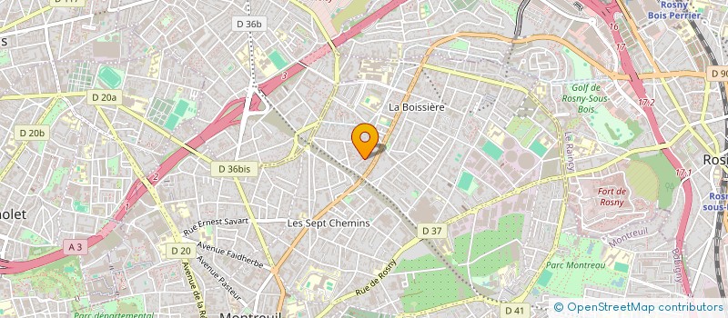 localisation de l'entreprise SIFM à MONTREUIL