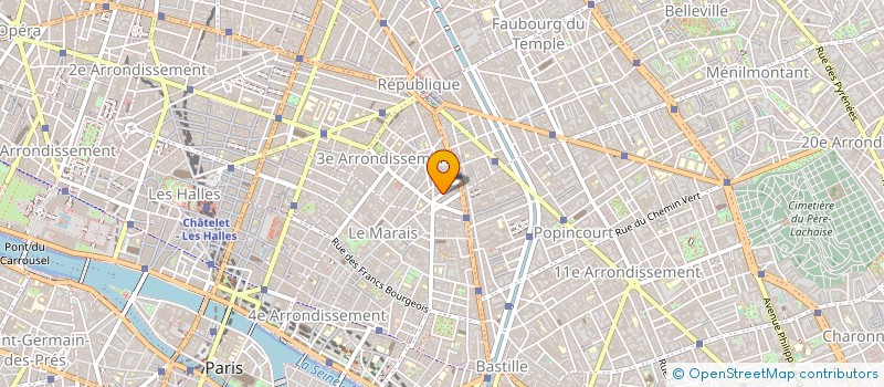 localisation de l'entreprise SIFO SOC INTERNATIONALE FRANCE à PARIS