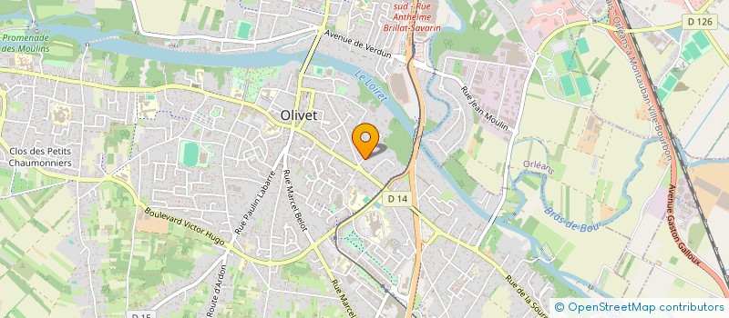 localisation de l'entreprise SIFRAP à OLIVET