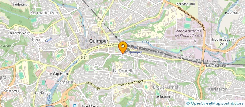 localisation de l'entreprise SIG  QUIMPER