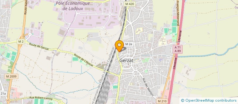 localisation de l'entreprise SIG  GERZAT