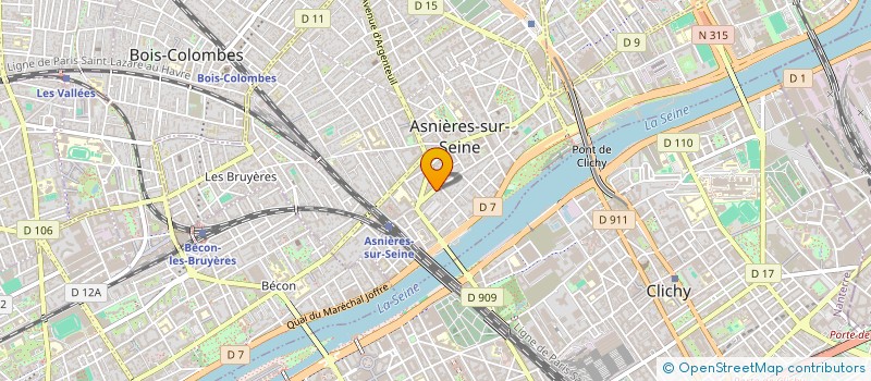 localisation de l'entreprise SIG INFORMATIQUE ET GESTION à ASNIERES-SUR-SEINE