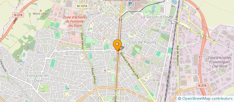 localisation de l'entreprise SIG INVEST à DIJON