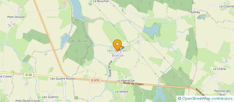 localisation de l'entreprise SIGA à SERRIGNY-EN-BRESSE