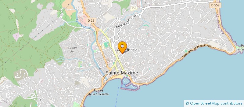 localisation de l'entreprise SIGALLAS à SAINTE-MAXIME
