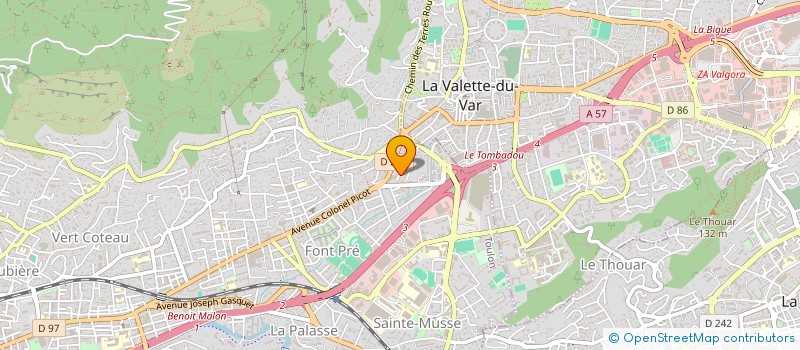 localisation de l'entreprise SIGAUDY  TOULON