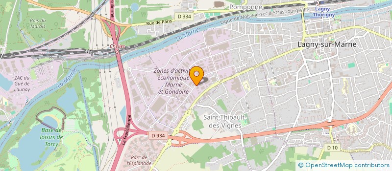 localisation de l'entreprise SIGEAS  LAGNY-SUR-MARNE