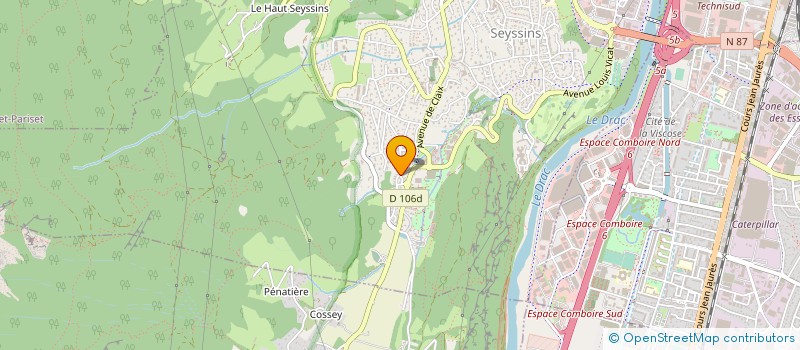 localisation de l'entreprise SIGELIS à SEYSSINS