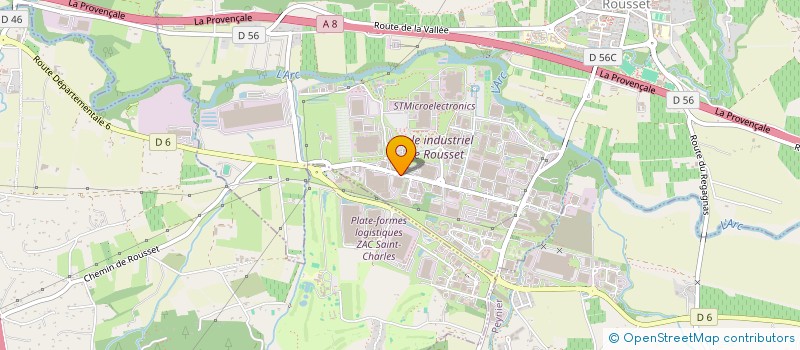 localisation de l'entreprise SIGENTEC  ROUSSET