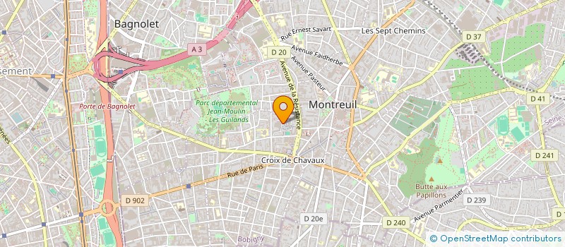 localisation de l'entreprise SIGER FORMATION DEVELOPPEMENT à MONTREUIL