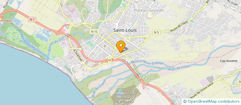 localisation de l'entreprise SIGESS LITTORAL à SAINT-LOUIS