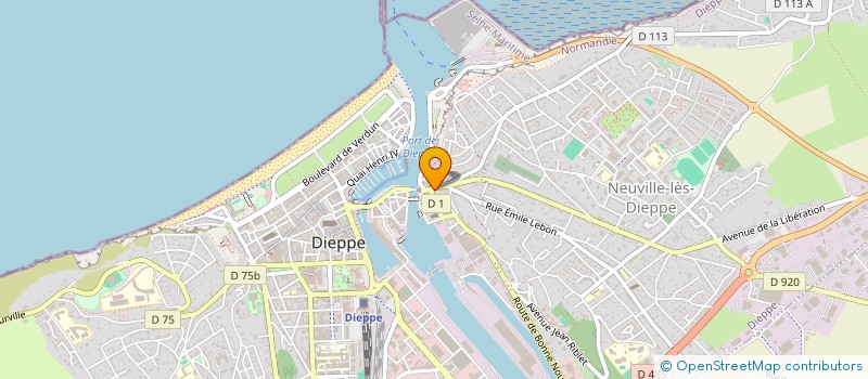 localisation de l'entreprise SIGI à DIEPPE