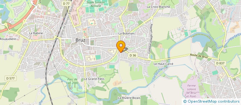 localisation de l'entreprise SIGLIO à BRUZ