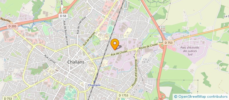 localisation de l'entreprise SIGMA à CHALLANS