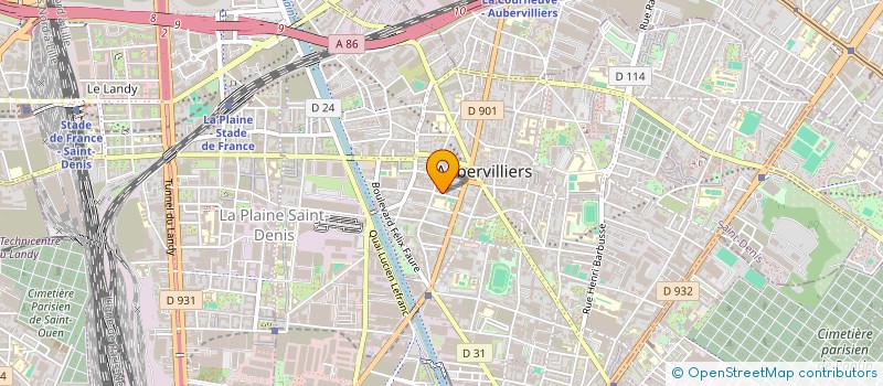 localisation de l'entreprise SIGMA BAT à AUBERVILLIERS