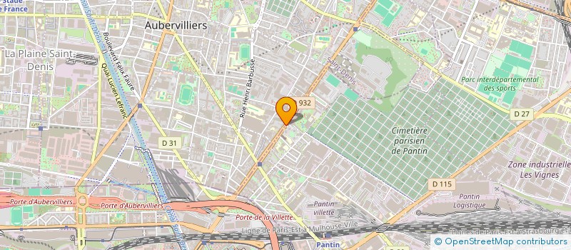 localisation de l'entreprise SIGMA BATI S.A.S.U. à AUBERVILLIERS