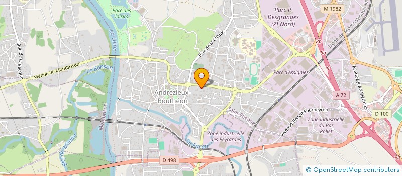 localisation de l'entreprise SIGMA CONSULT  ANDREZIEUX-BOUTHEON