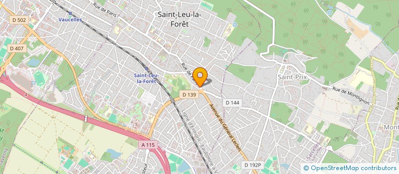 localisation de l'entreprise SIGMA- GEOMETRES- EXPERTS ASSOCIES à SAINT-LEU-LA-FORET