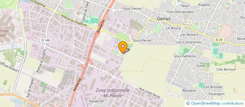 localisation de l'entreprise SIGMA INVEST  GENAS