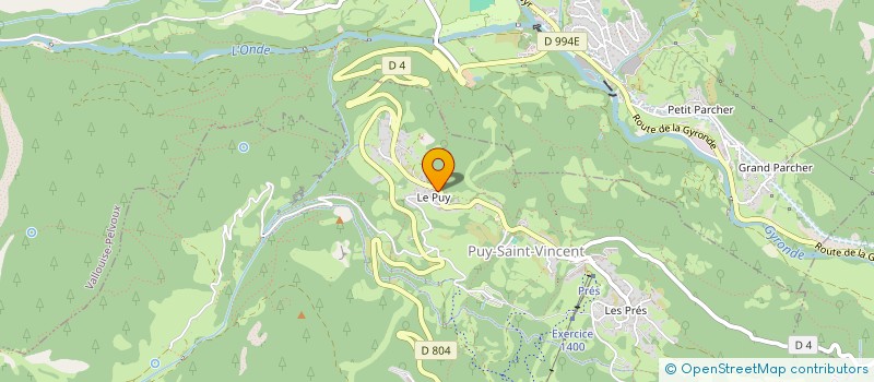 localisation de l'entreprise SIGMA LES LECQUES  VALLOUISE-PELVOUX