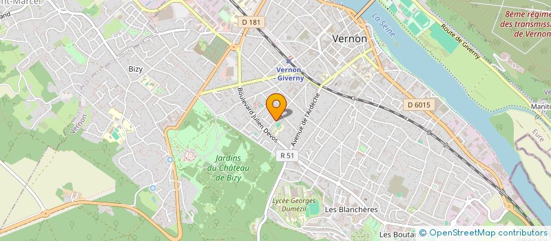 localisation de l'entreprise SIGMA MESURE à VERNON