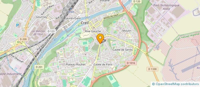 localisation de l'entreprise SIGMA RH IMMO  CREIL