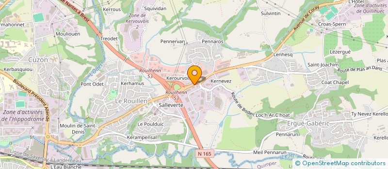 localisation de l'entreprise SIGMA SYSTEMS SA  ERGUE-GABERIC