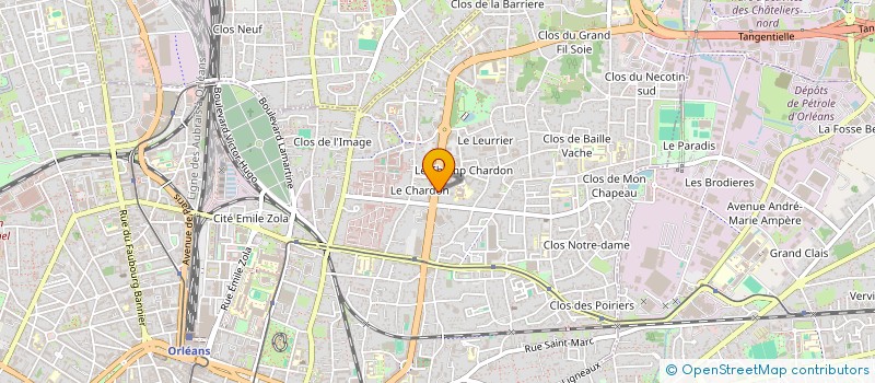 localisation de l'entreprise SIGMAGE à ORLEANS