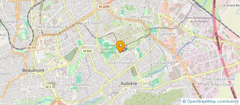 localisation de l'entreprise SIGMIX  AUBIERE