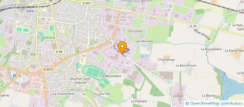 localisation de l'entreprise SIGN DIFFUSION à VITRE