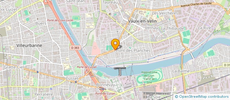 localisation de l'entreprise SIGNA COM à VAULX-EN-VELIN