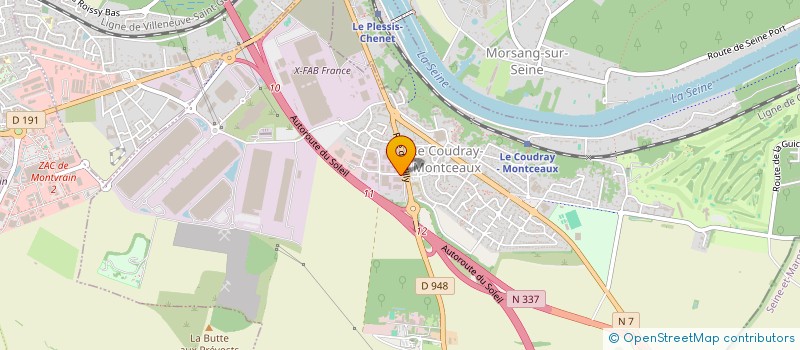 localisation de l'entreprise SIGNA METAL à LE COUDRAY-MONTCEAUX