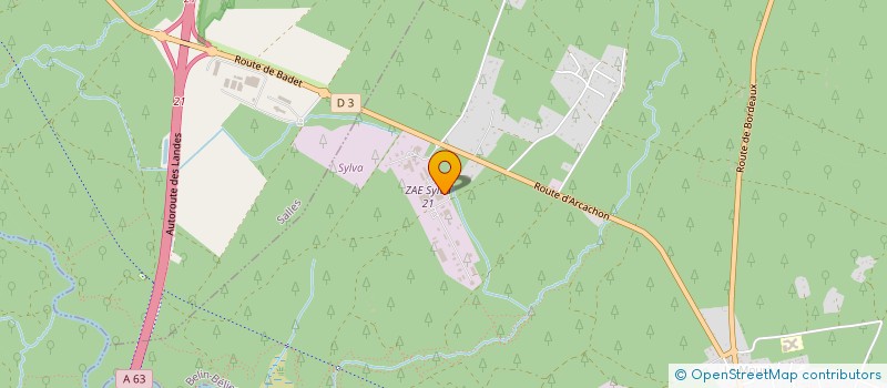 localisation de l'entreprise SIGNAGE  BELIN-BELIET