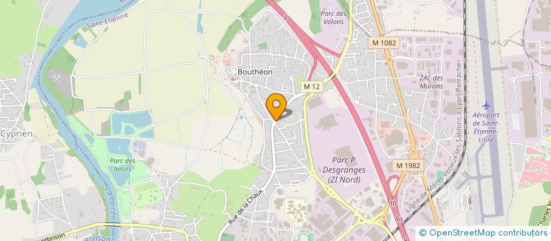 localisation de l'entreprise SIGNAGE TEMERAIRE  ANDREZIEUX-BOUTHEON