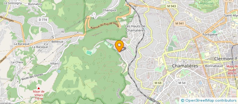 localisation de l'entreprise SIGNAL AUVERG ROUTES AUTOROUTES  CHAMALIERES