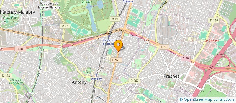 localisation de l'entreprise SIGNALETIC à ANTONY