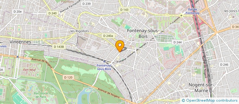localisation de l'entreprise SIGNALETIQUE FRANCAISE DE PUBLICITE à FONTENAY SOUS BOIS