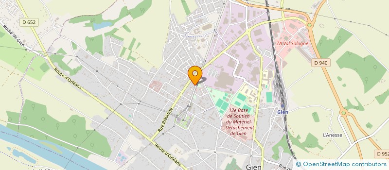 localisation de l'entreprise SIGNALEURS REGULATEURS GIENNOIS (S.R.G.)  GIEN