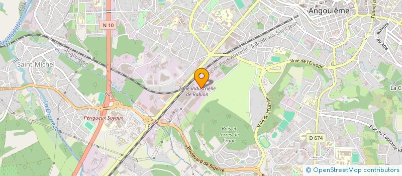 localisation de l'entreprise SIGNALISATION 16 à ANGOULEME