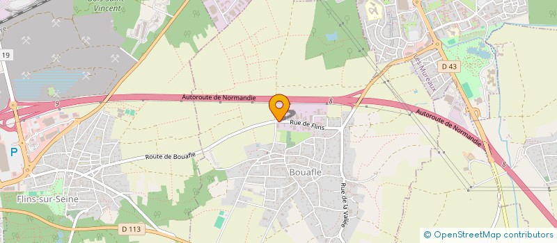 localisation de l'entreprise SIGNALISATION ET MARQUAGE MODERNE-S2M à BOUAFLE