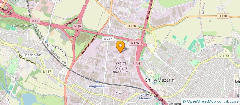 localisation de l'entreprise SIGNALUX à CHILLY-MAZARIN