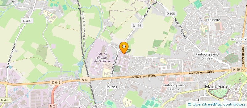 localisation de l'entreprise SIGNASOL à MAUBEUGE