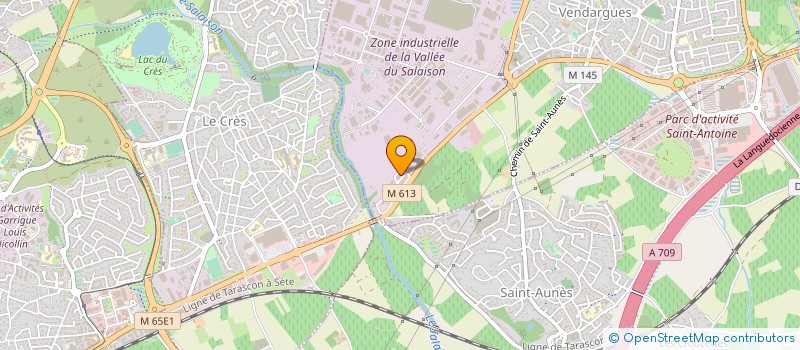 localisation de l'entreprise SIGNASUD à VENDARGUES