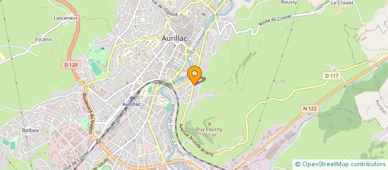 localisation de l'entreprise SIGNATURE 1991  AURILLAC