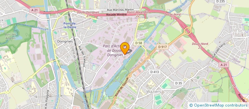 localisation de l'entreprise SIGNATURE  DOUAI