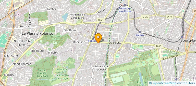 localisation de l'entreprise SIGNATURE à SCEAUX