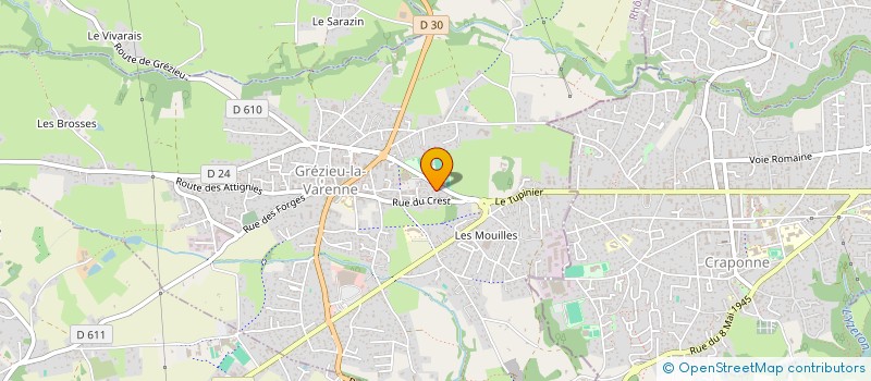 localisation de l'entreprise SIGNATURE ET AGENCEMENT à GREZIEU-LA-VARENNE